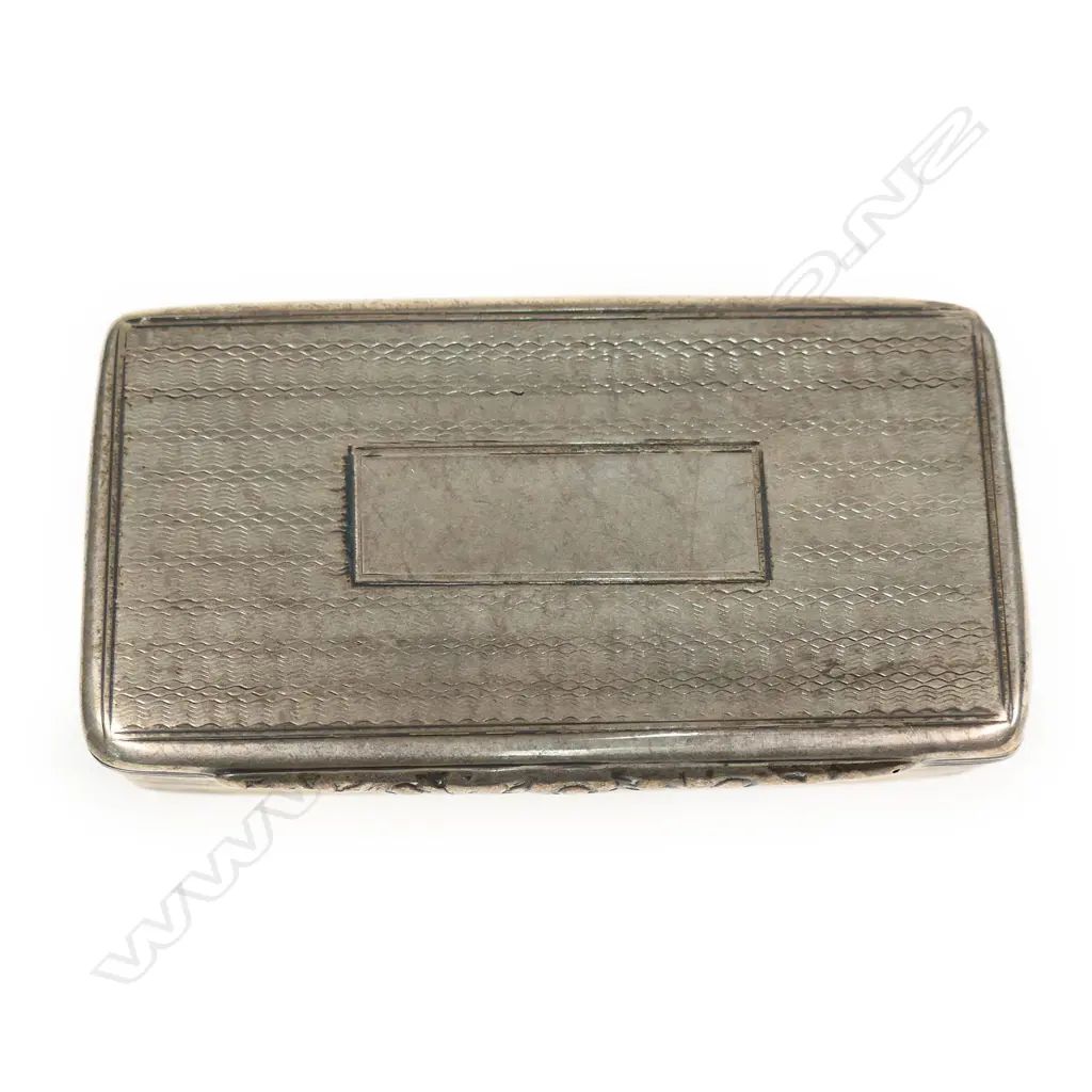 Wm IV silver table snuff box, Image 1++
