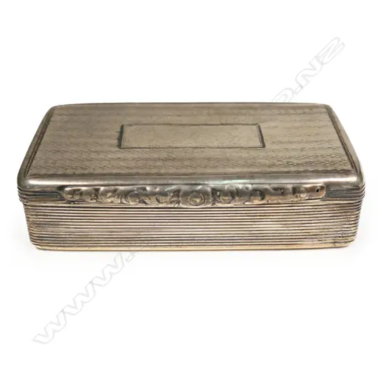 Wm IV silver table snuff box,