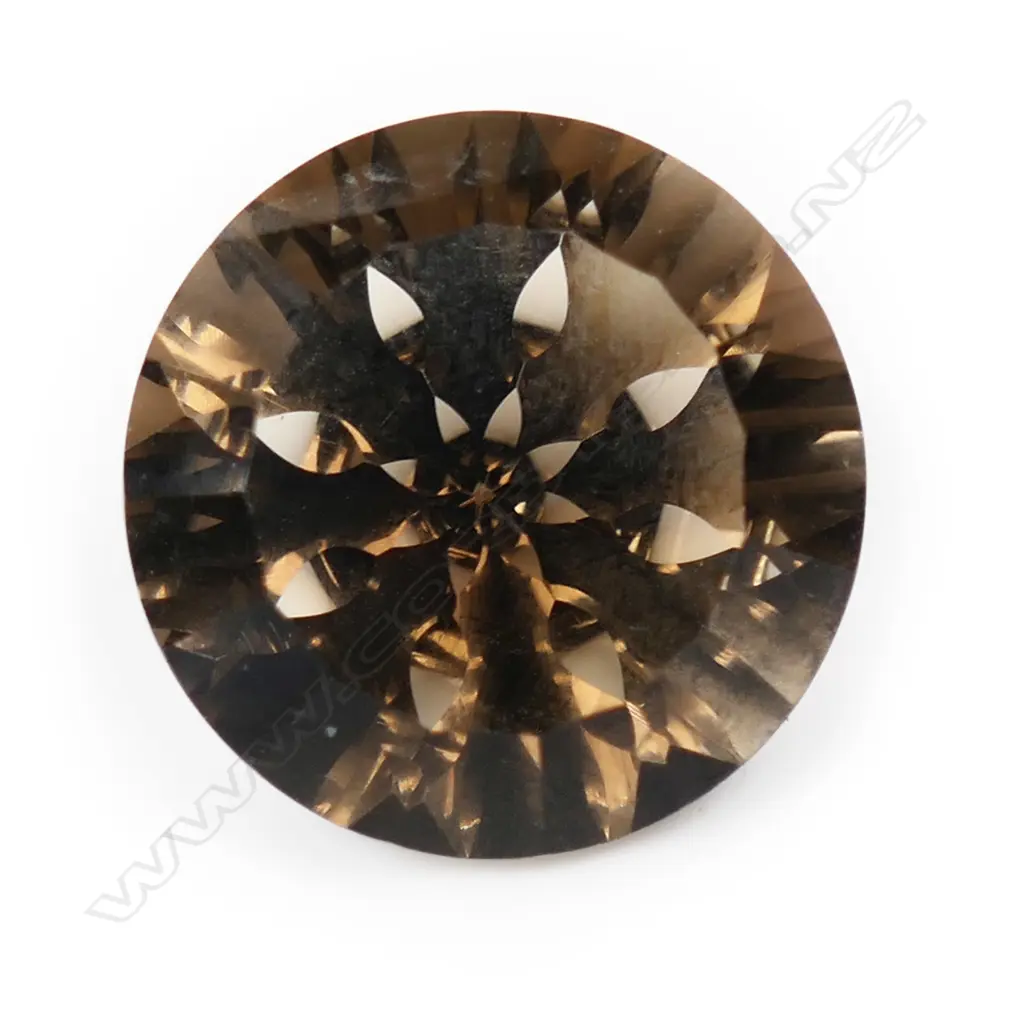 A 13.10ct smoky-cloud quartz unset gemstone, Image 1++
