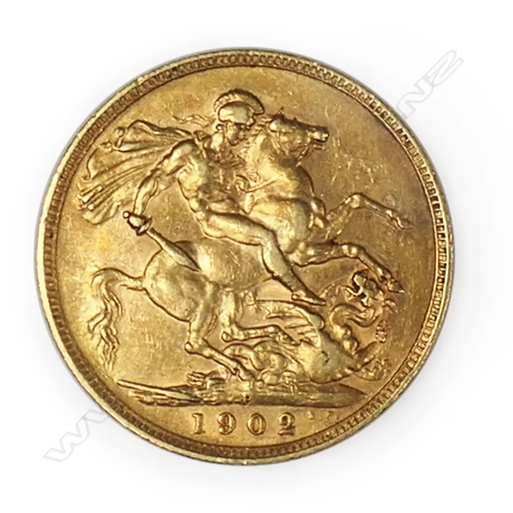 A 1902 gold full sovereign, Image 1++