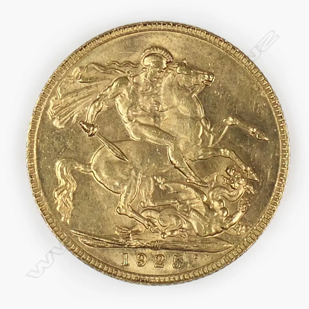 A 1925 gold full sovereign, Image 1++