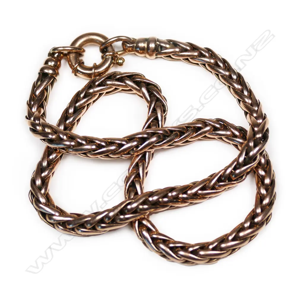 A 9ct rose gold chain, Image 1++