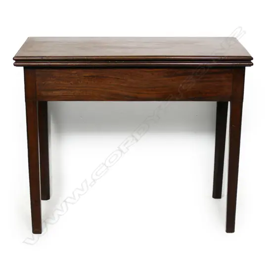 A small Georgian mahogany flap top table,