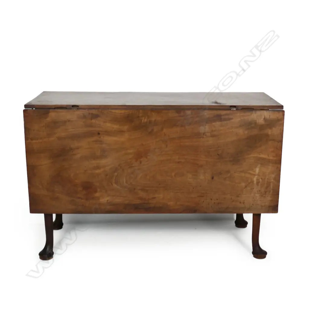 A Georgian mahogany drop side table, Image 1++