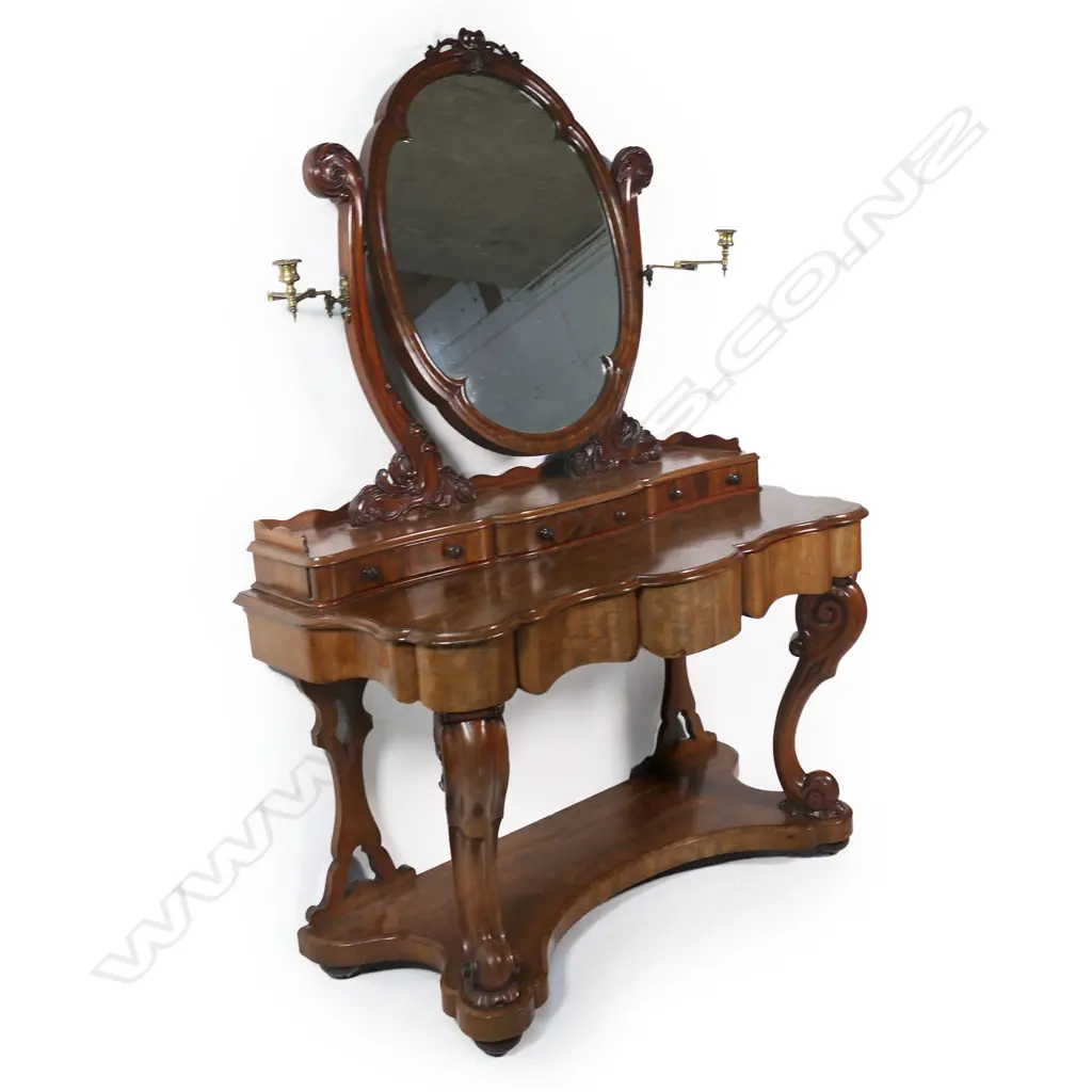 A quality Victorian mahogany dressing table, Image 1++