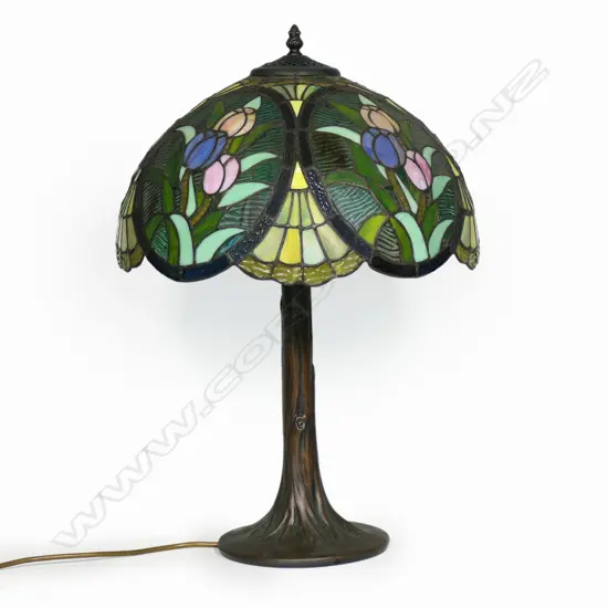 A Tiffany style table lamp,