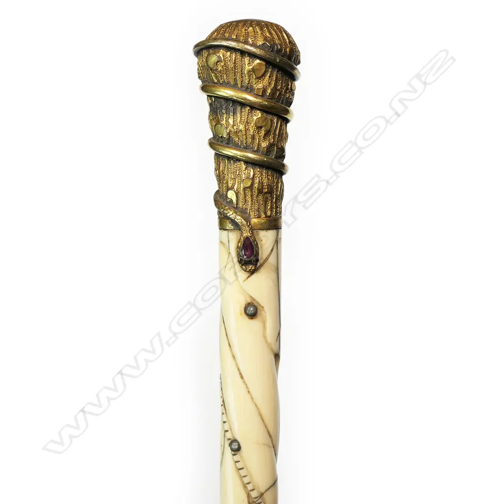 A 19thC Swaine and Adeney Ltd. London walking stick, Image 1++