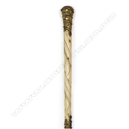 A 19thC Swaine and Adeney Ltd. London walking stick,