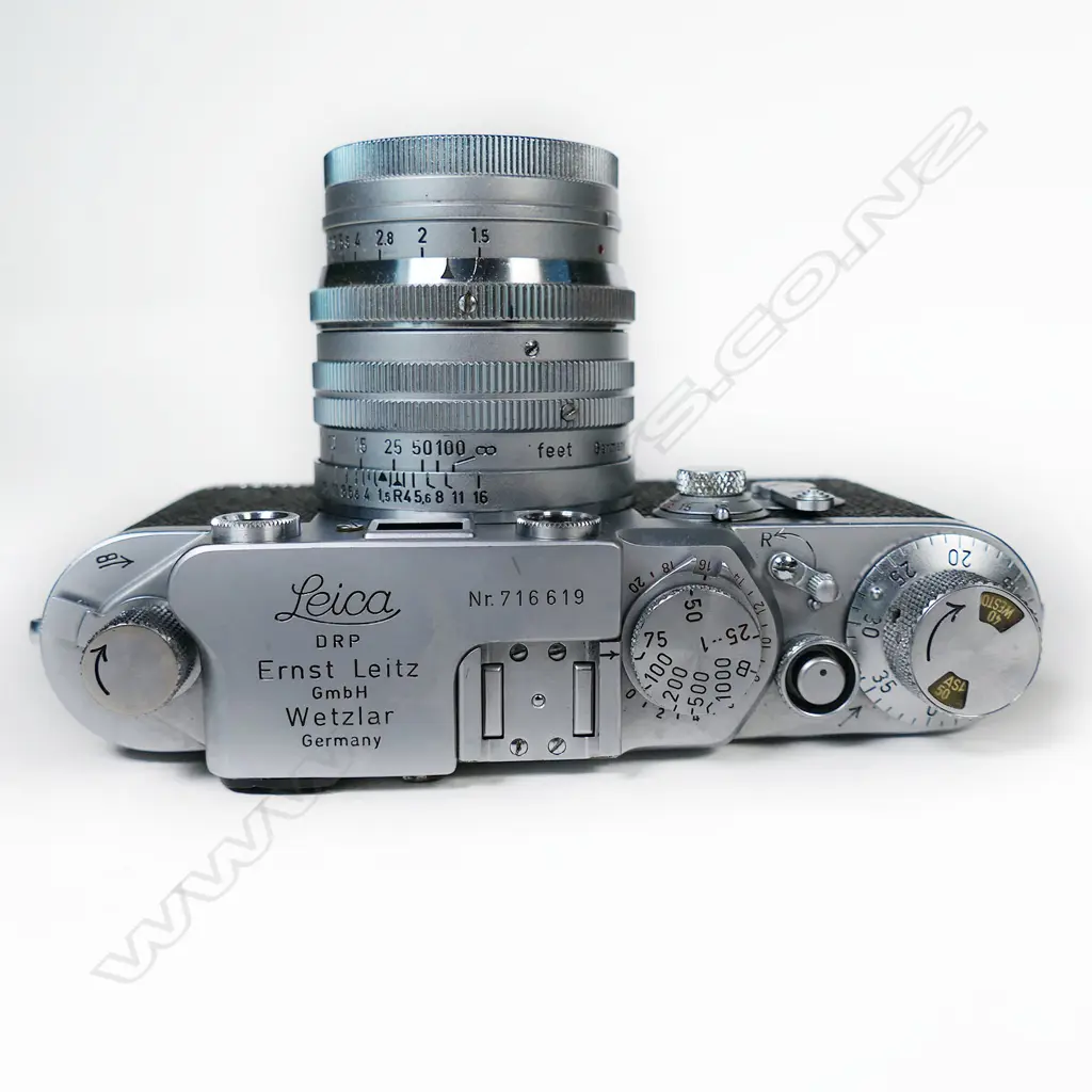 A good Leica IIIf Rangefinder camera with extras all in fitted leather case, Image 1++