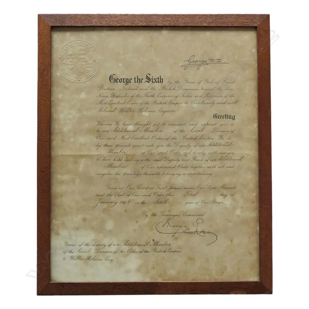 An MBE boxed medal awarded to Walter Holmes, Image 1++