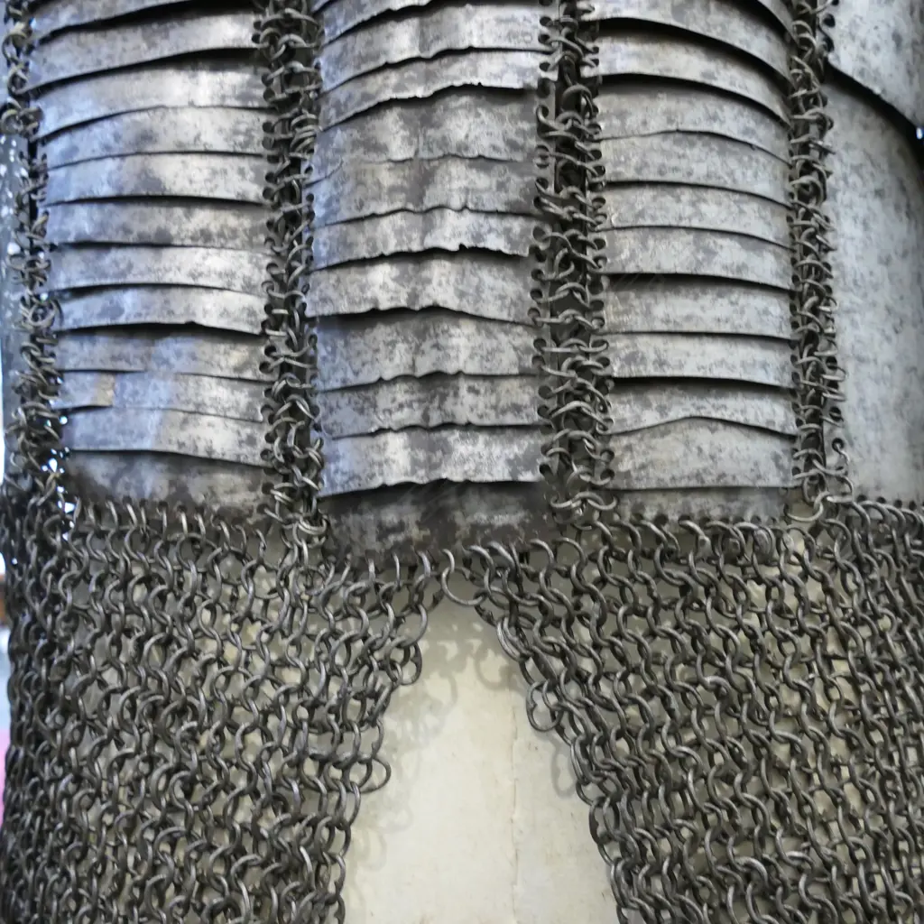 A good Indian mail and lamellar shirt, 17thC, probably Bijapur, Karnataka state, India, Image 1++