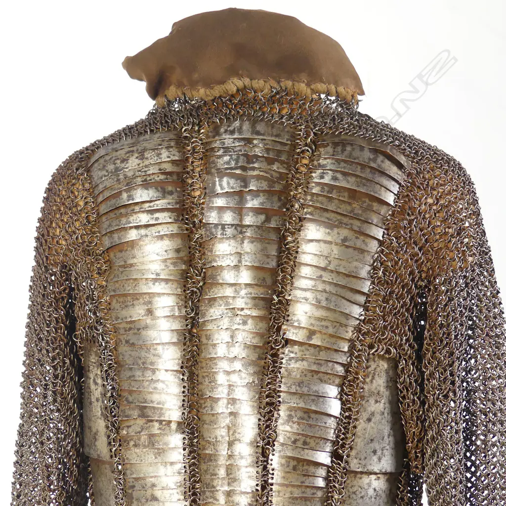 A good Indian mail and lamellar shirt, 17thC, probably Bijapur, Karnataka state, India, Image 1++