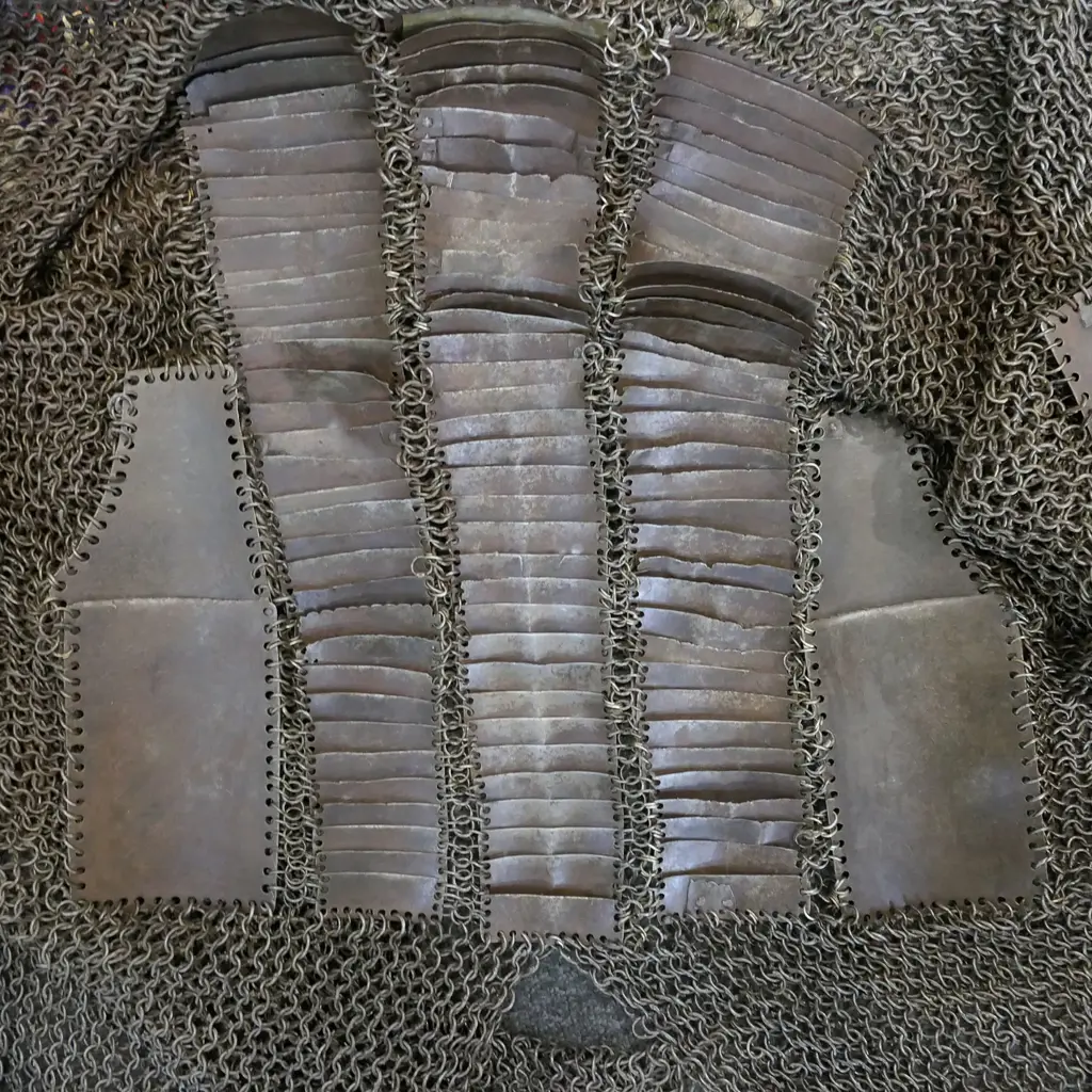 A good Indian mail and lamellar shirt, 17thC, probably Bijapur, Karnataka state, India, Image 1++