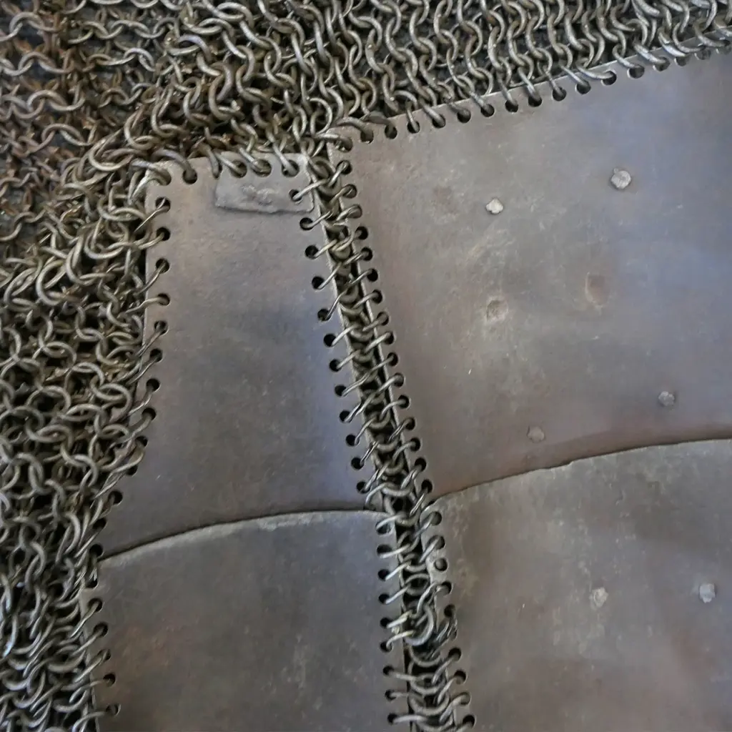 A good Indian mail and lamellar shirt, 17thC, probably Bijapur, Karnataka state, India, Image 1++