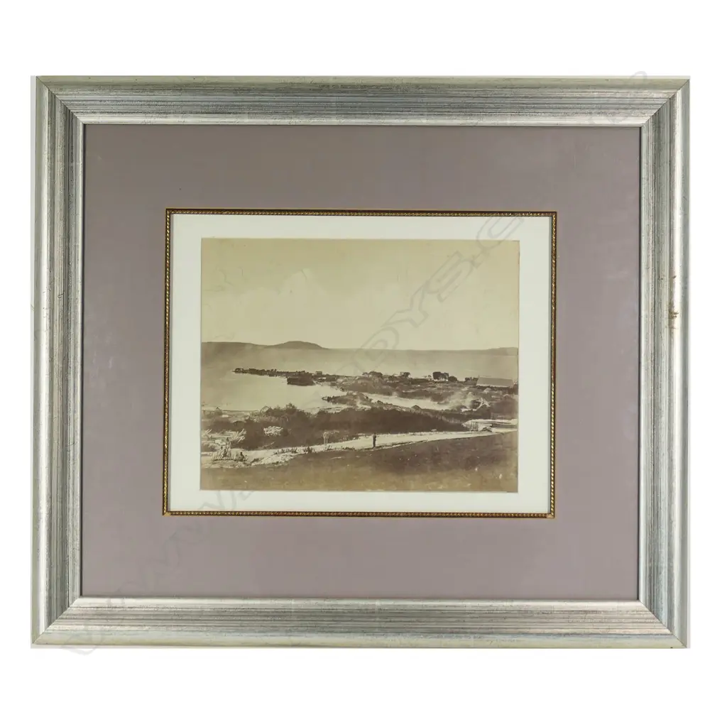 George Valentine (1852-1890) 19thC photograph of Ohinemutu and Mokoia Island, Image 1++