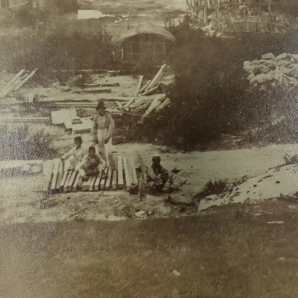 George Valentine (1852-1890) 19thC photograph of Ohinemutu and Mokoia Island, Image 1++