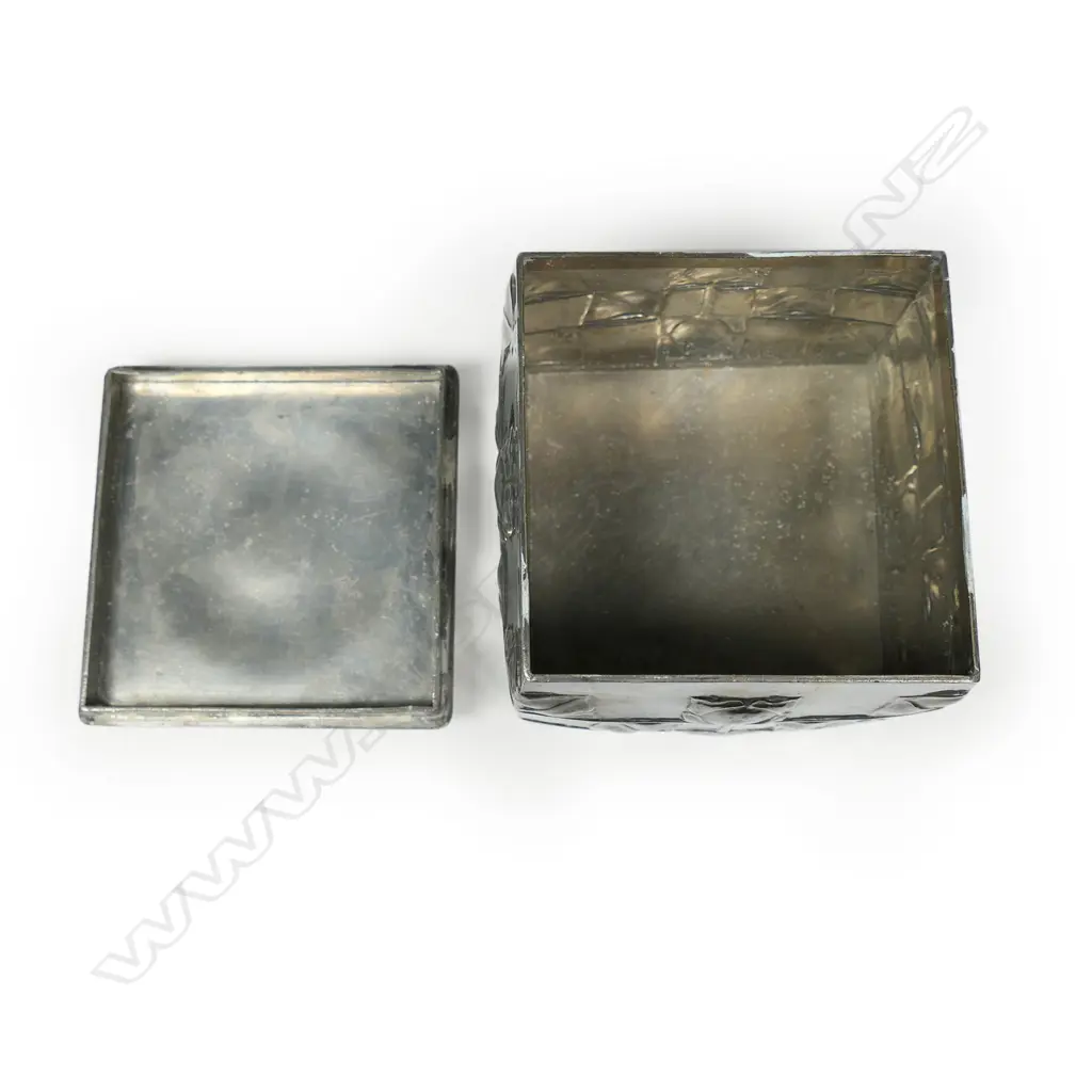 A Liberty & Co. Archibald Knox designed pewter biscuit box, Image 1++