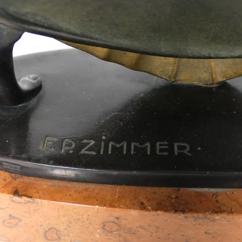 A Fritz Paul Zimmer (1895-1975) bronze Art Deco sculpture, Image 1++