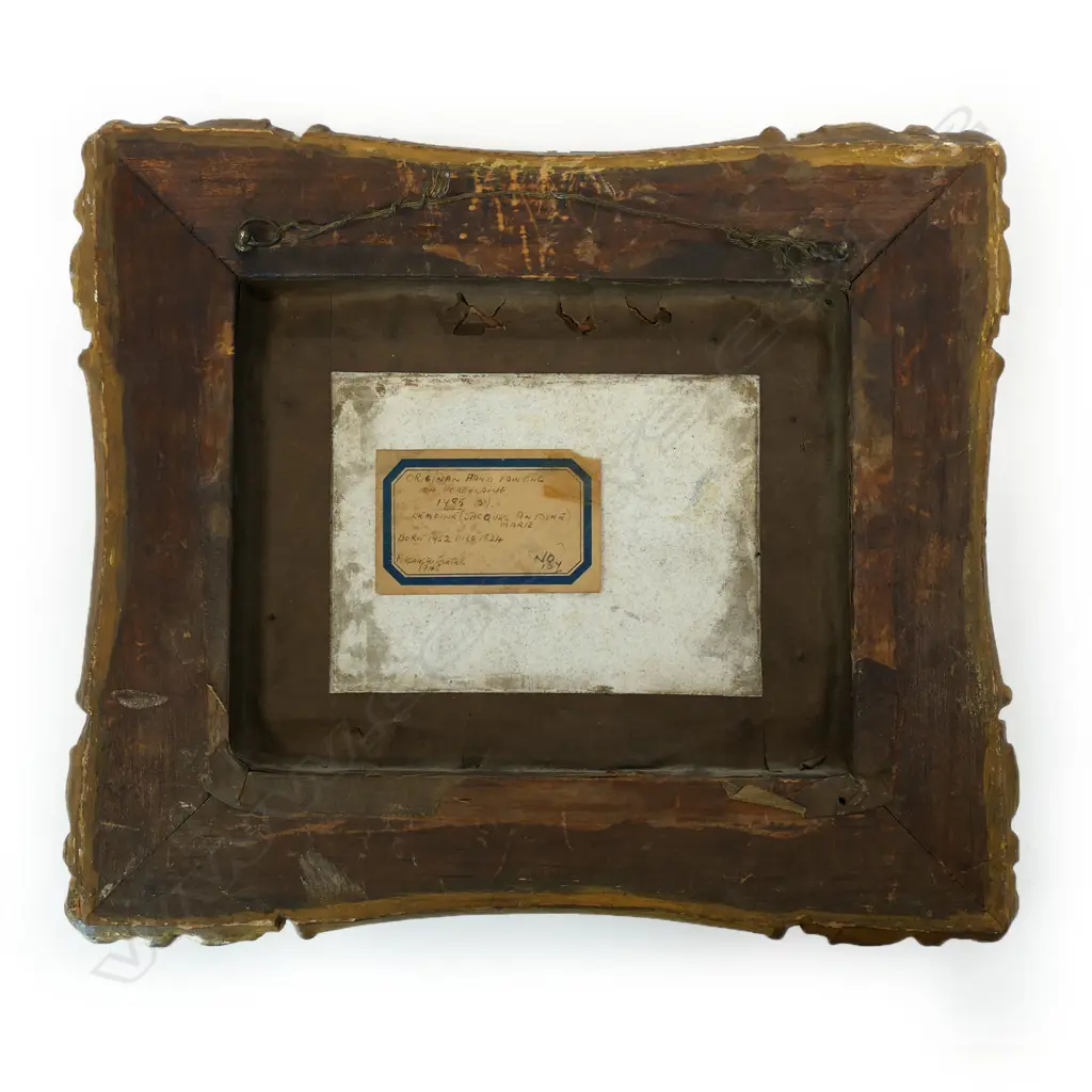 An 18thC painted plaque, Image 1++