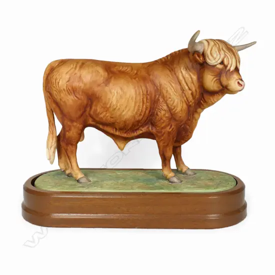 A Royal Worcester figure of a Highland Bull,