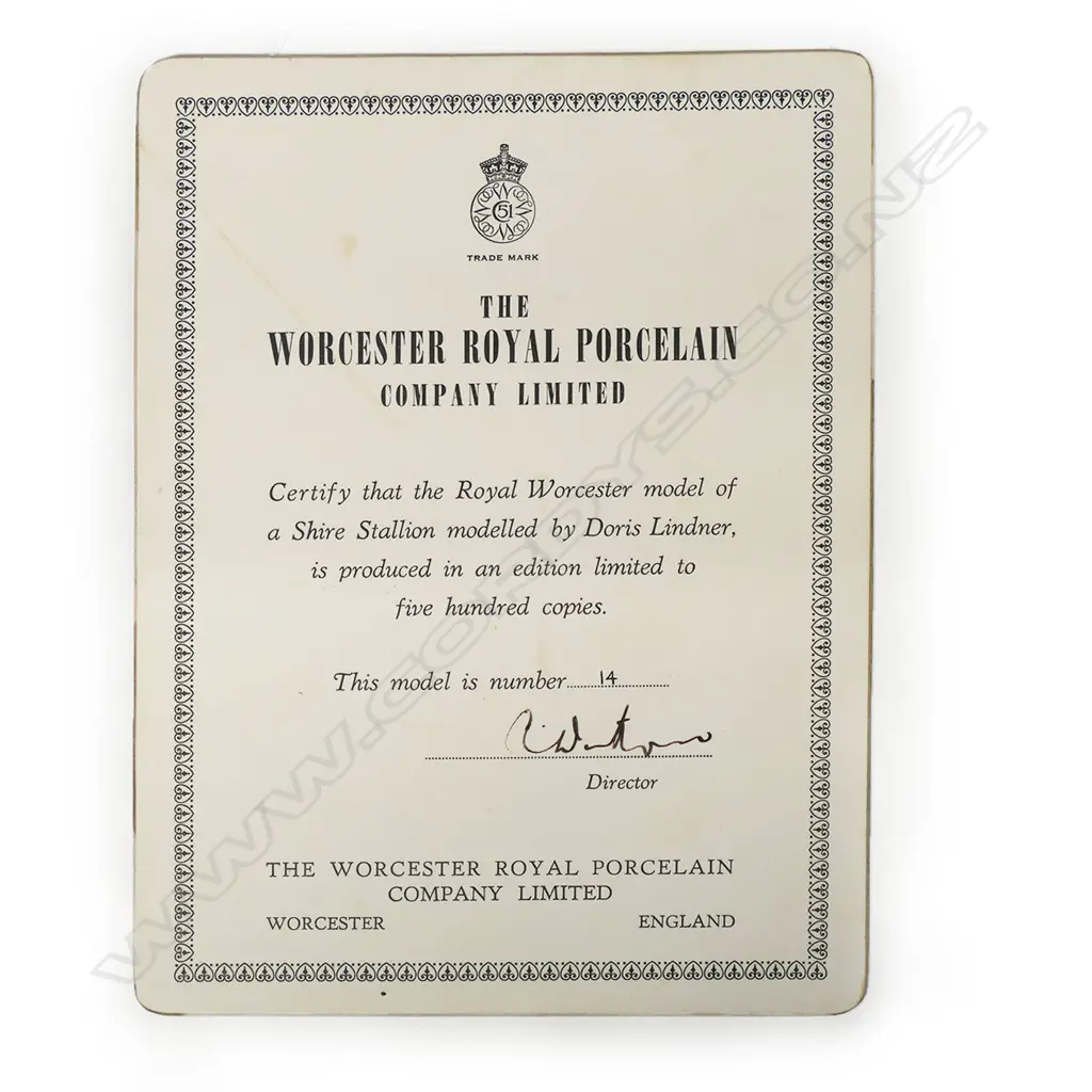 A Royal Worcester figure of a Shire stallion, Image 1++