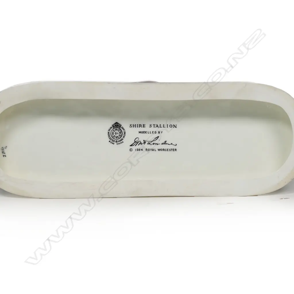 A Royal Worcester figure of a Shire stallion, Image 1++