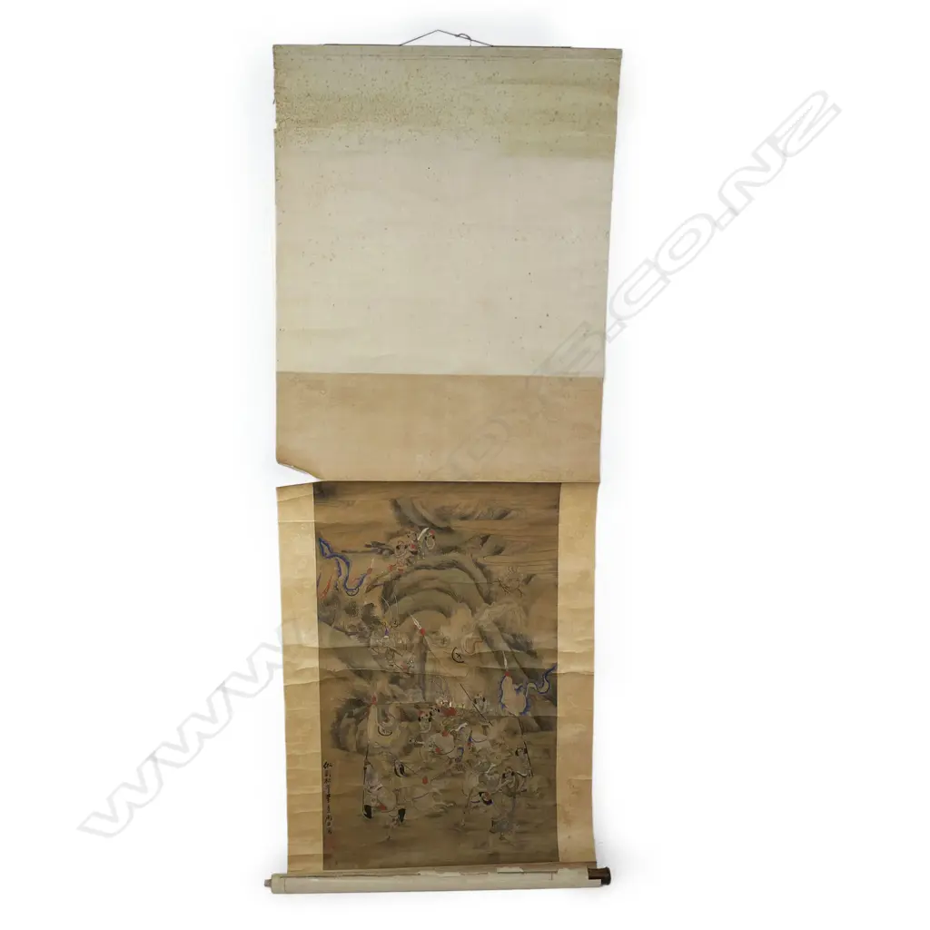 An 18th/19thC Japanese scroll painting, Image 1++
