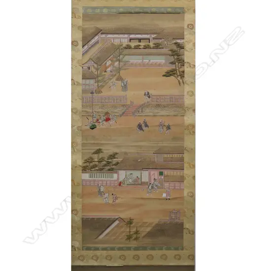 An 18th/19thC Japanese scroll painting,