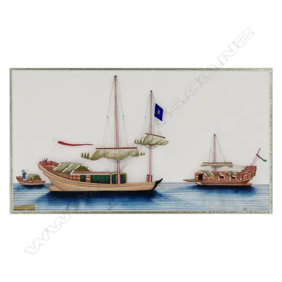 An early 20thC Chinese painting on pith paper,