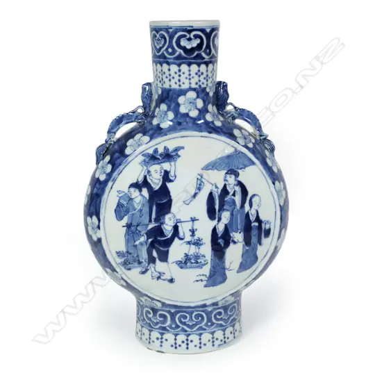 A Chinese moon vase,