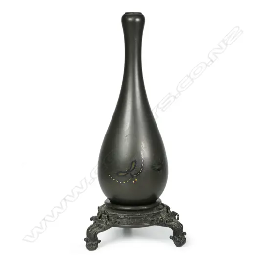 A fine Oriental bronze vase,