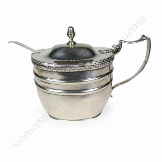 A George III silver mustard pot,