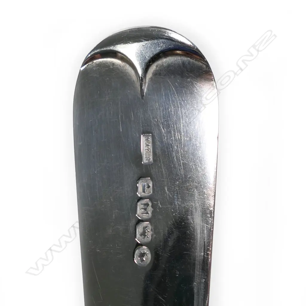 A pair of large and exceptional Victorian silver pie spoons, Image 1++