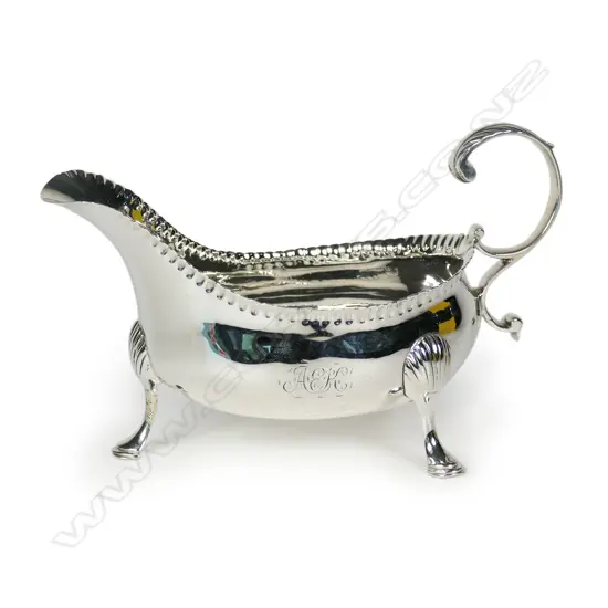 A rare George III Irish Cork provincial silver sauce boat,