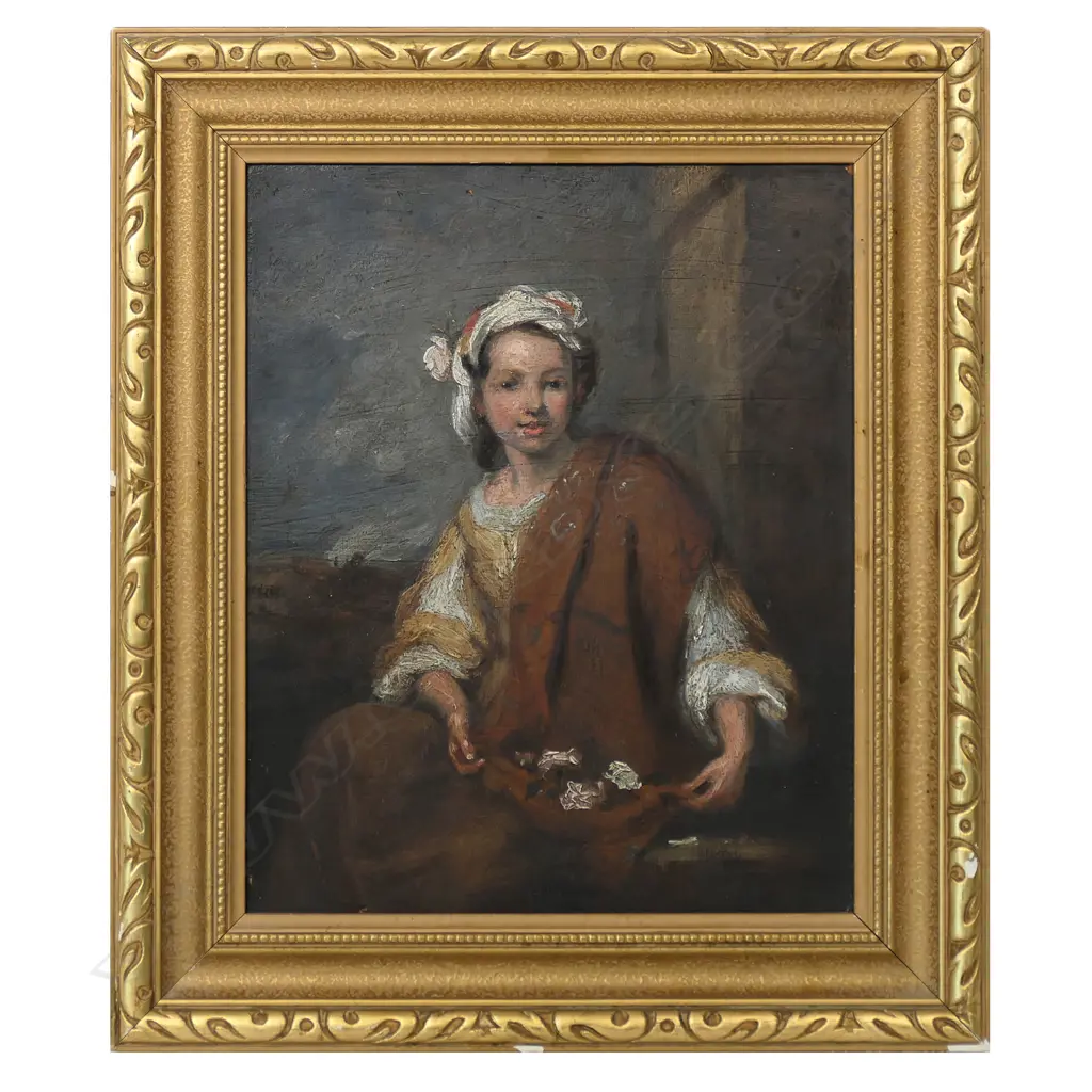 19thC artist unknown after Bartolome Esteban Murillo 'The Flower Girl', Image 1++