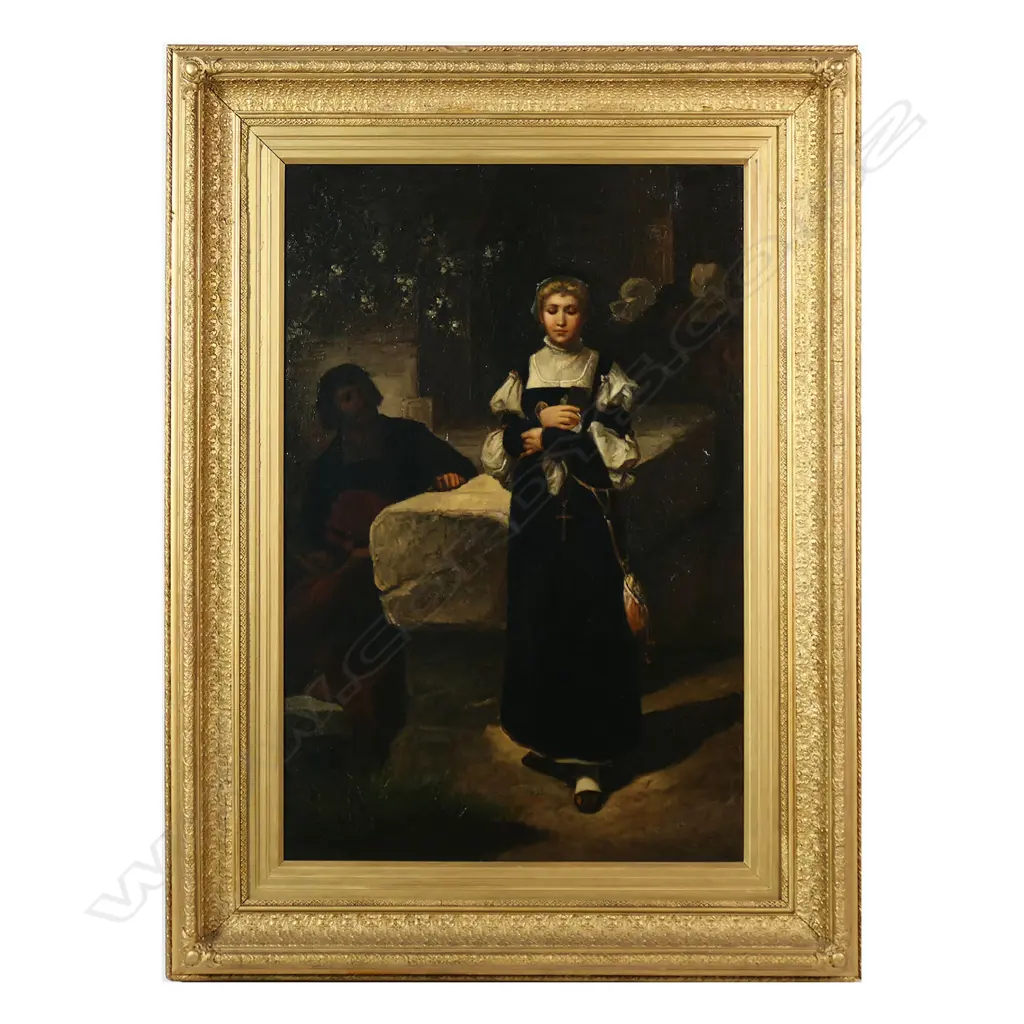 19thC artist unknown 'Margarite and Faust', Image 1++