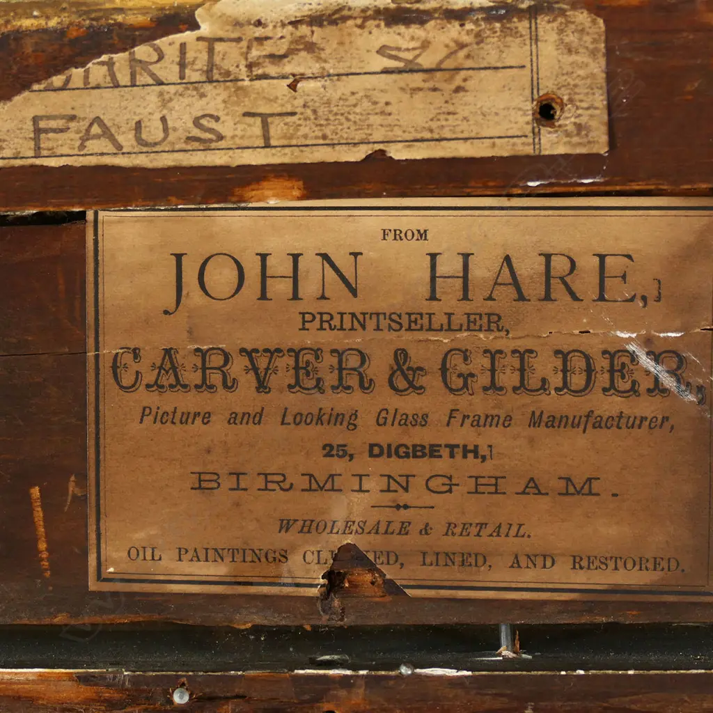 19thC artist unknown 'Margarite and Faust', Image 1++