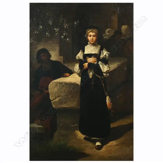 19thC artist unknown 'Margarite and Faust',