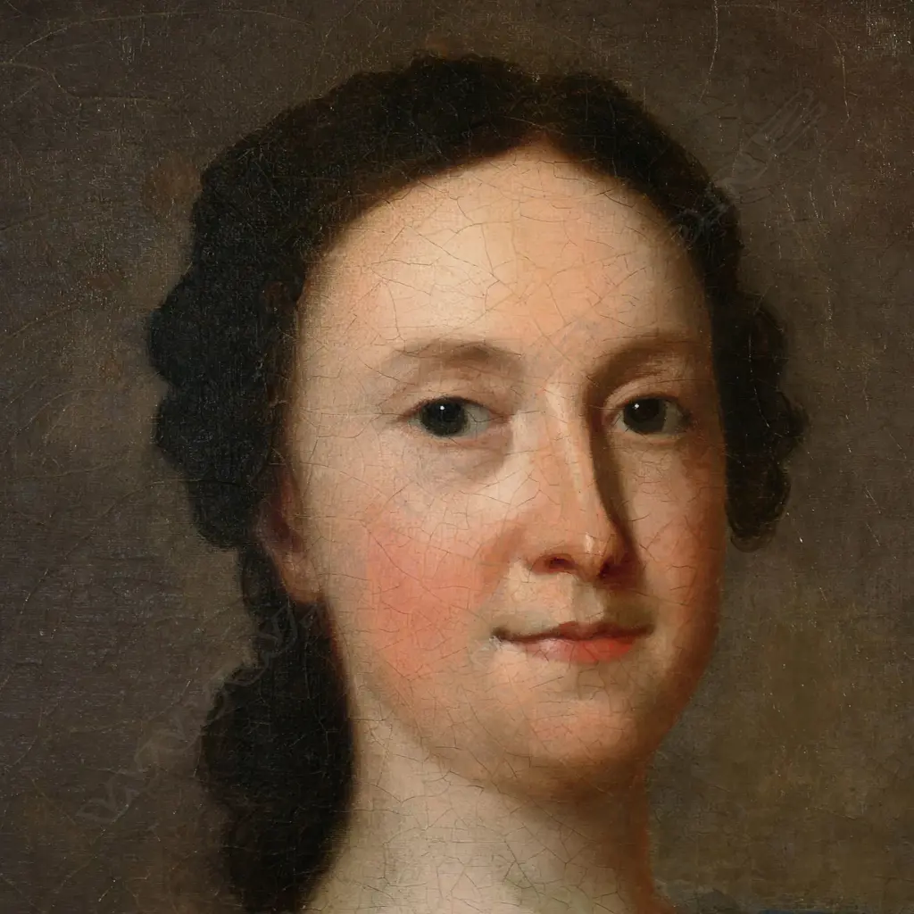 19thC artist unknown Portrait of Woman, Image 1++