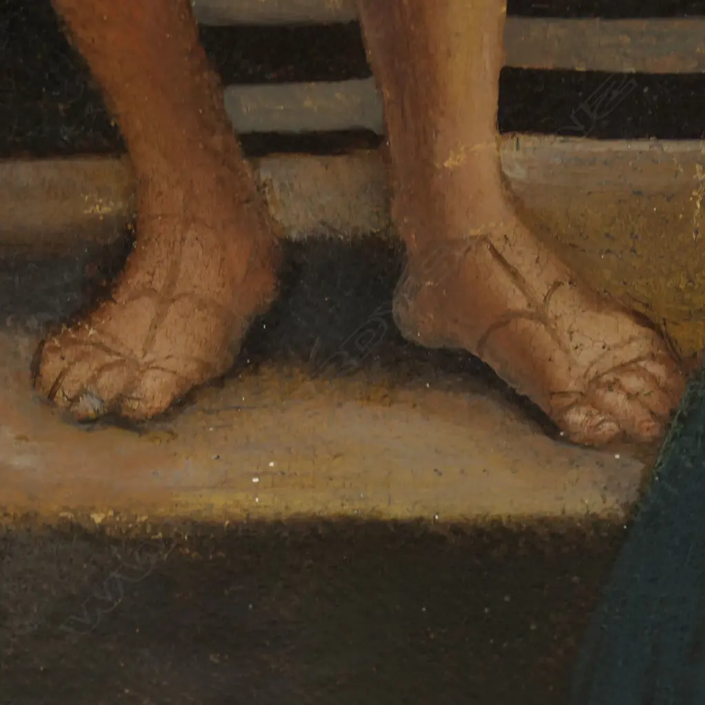 Early 20thC artist unknown 'Religious Philosophy' triptych, Image 1++