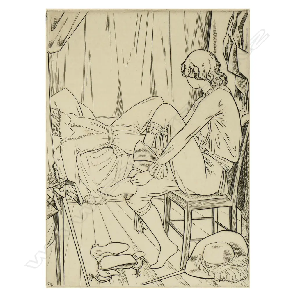 John Buckland-Wright (UK 1897-1954) The Lovers, Image 1++