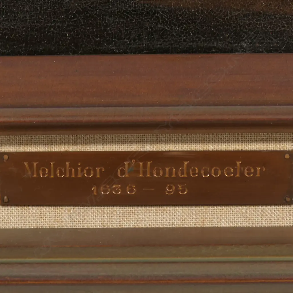 Attributed Melchior d' Hondecoeter (1636-1695) untitled Landscape with Poultry and Bird of Prey, Image 1++