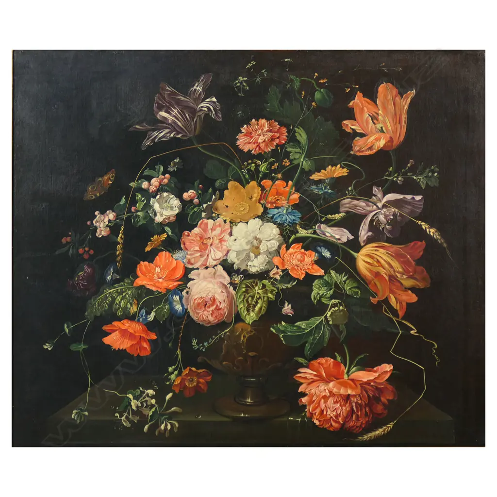 F.L.B. artist unknown (18th/19thC Dutch?) untitled still life, Image 1++