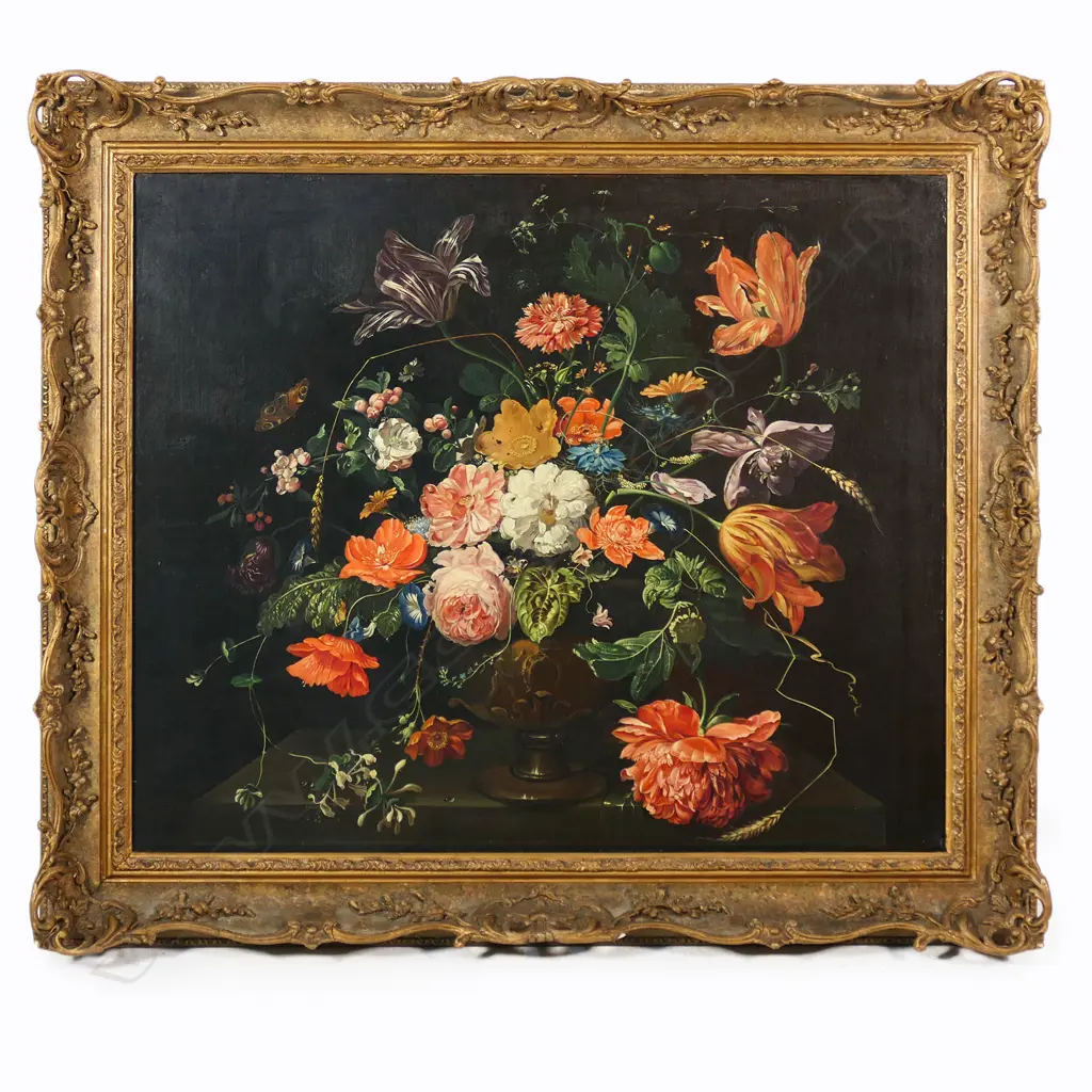 F.L.B. artist unknown (18th/19thC Dutch?) untitled still life, Image 1++