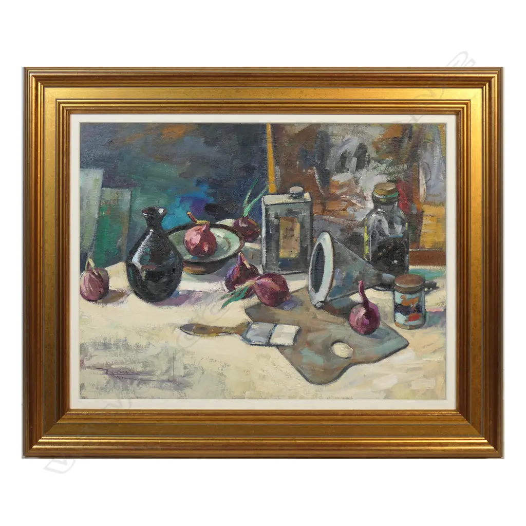 Russell Hollings (NZ 1948-) 'Still Life with Funnel', Image 1++