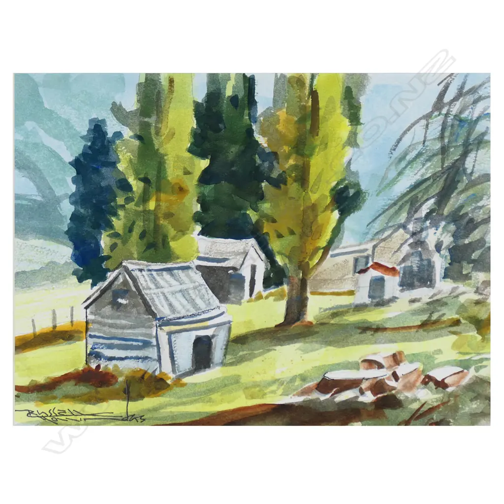 Russell Hollings (NZ 1948-) 'Rosie's Place - Glenorchy', Image 1++