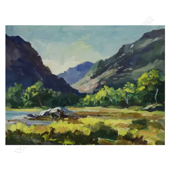 Russell Hollings (NZ 1948-) 'Eglinton Valley',