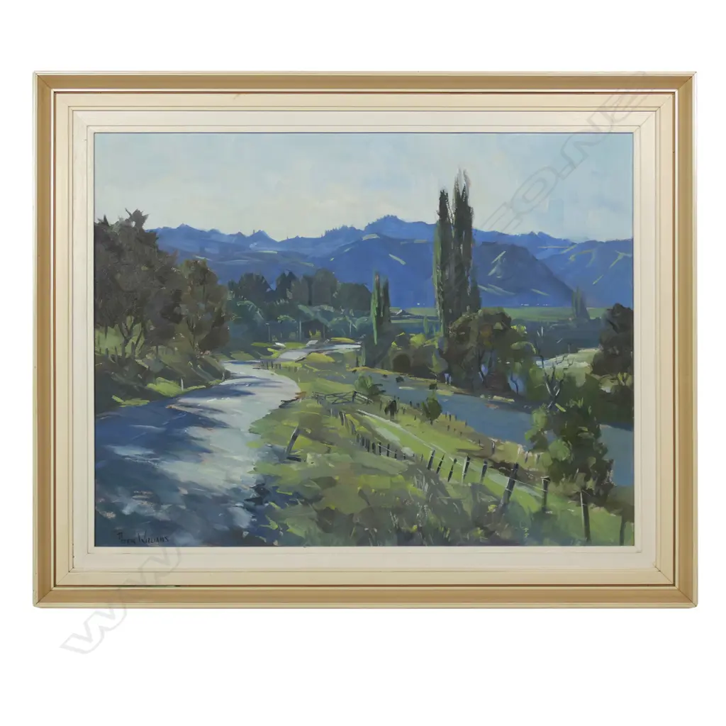 Peter Williams (NZ working 1980s-90s) 'Rural Landscape', Image 1++