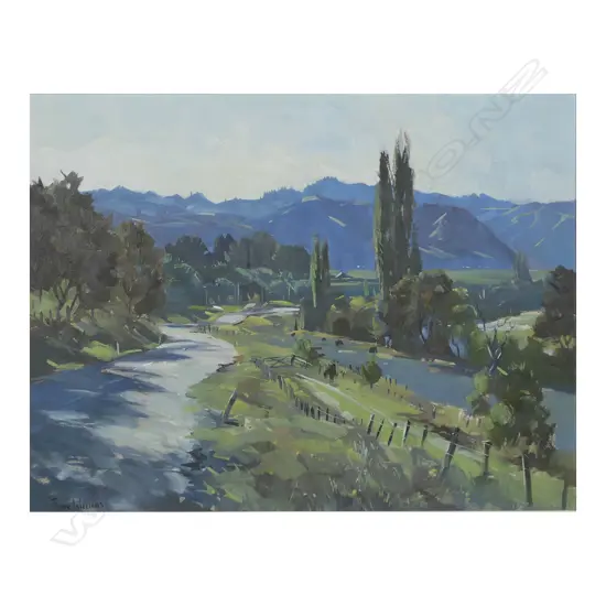 Peter Williams (NZ working 1980s-90s) 'Rural Landscape',
