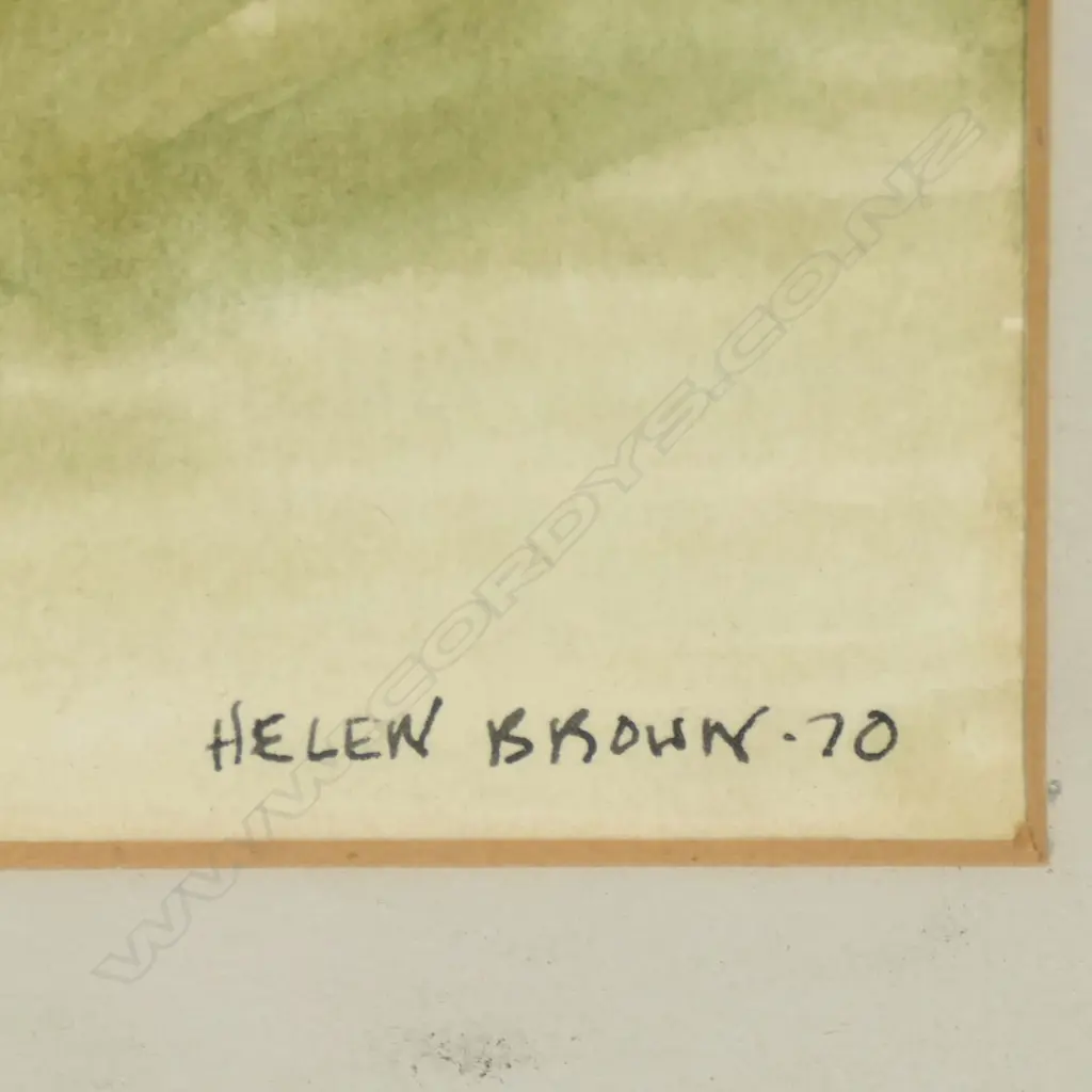 Helen Brown (NZ 1917-1986) 'Coastal Landscape', Image 1++